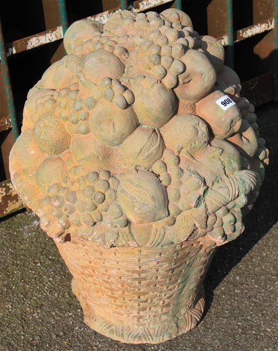 Terracotta finial - fruit